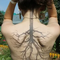 Tattoo stílus dotvork (dotwork), fotók, vázlatok tetoválás