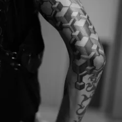 Tattoo stílus dotvork (dotwork), fotók, vázlatok tetoválás