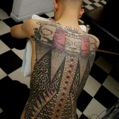 Tattoo stílus dotvork (dotwork), fotók, vázlatok tetoválás