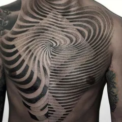 Tattoo stílus dotvork (dotwork), fotók, vázlatok tetoválás
