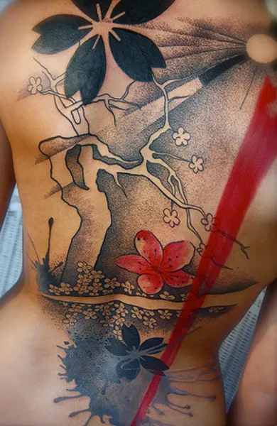 Tattoo stílus dotvork (dotwork), fotók, vázlatok tetoválás