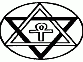 Triangle - mágikus szimbólum - egy mágikus messenger (háromszög csúcsa amely orientált) Triangle - mágikus szimbólum - egy mágikus Közlöny