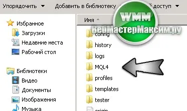 Telepítése Forex tanácsadó (EA vagy robot) a MetaTrader 4