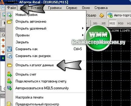Telepítése Forex tanácsadó (EA vagy robot) a MetaTrader 4