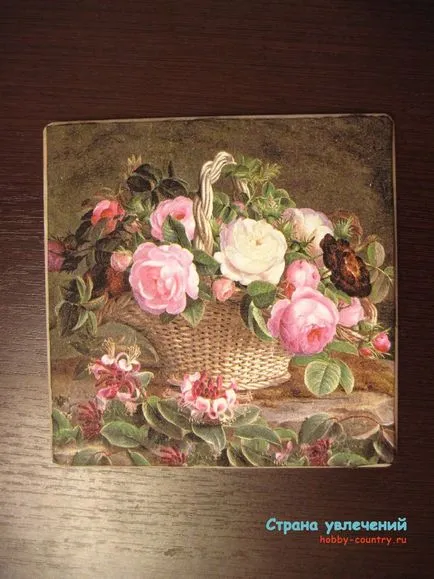 Craquelure decoupage mesterkurzus