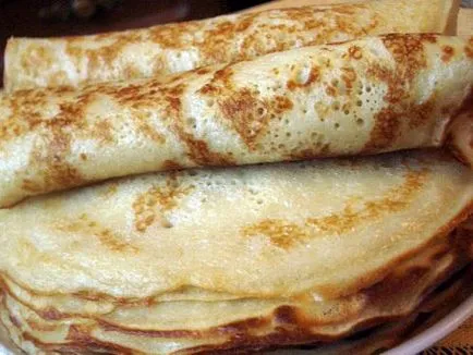 Hogyan készítsünk palacsinta kefir
