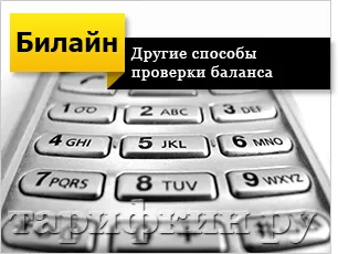 Hogyan kell találnia az egyensúlyt a Beeline Hogyan kell találnia az egyensúlyt a Beeline