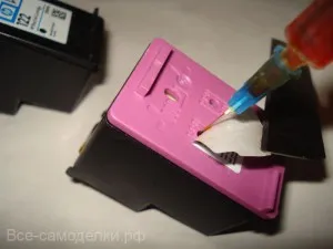 Hogyan kell kitölteni a tintapatron
