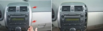 Eltávolítása rádió toyota Eltávolítása rádió toyota