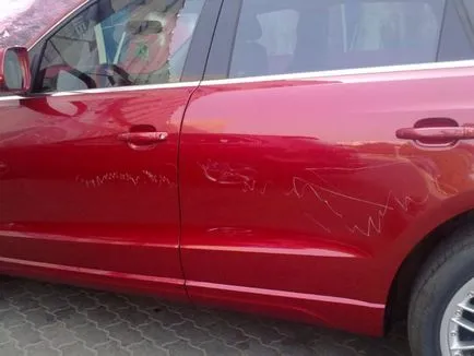 A tiszta karcolások az autón A tiszta karcolások az autón