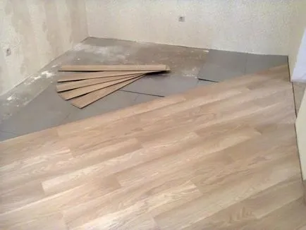 Hogyan feküdt laminált parketta