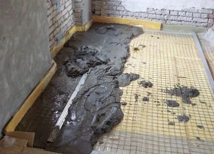 Hogyan öntsünk betonon otthon
