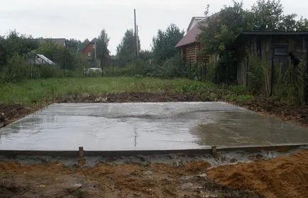 Építési vázszerkezet a garázs
