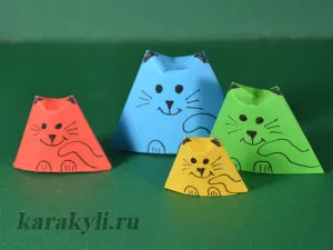 Matryoshkák papír saját kezűleg