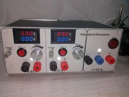 Laboratóriumi tápegység saját kezűleg
