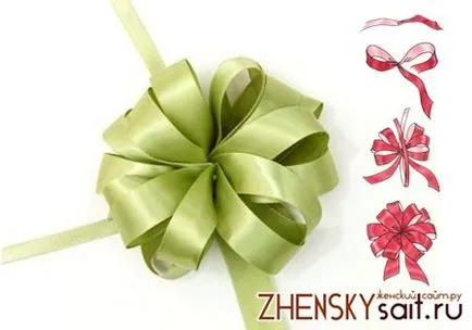 Hogyan lehet lekötni egy íj szatén szalag