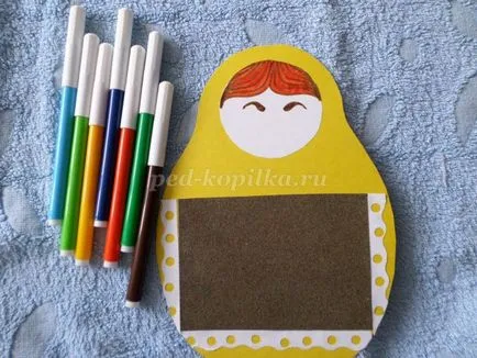 Matryoshkák papír saját kezűleg