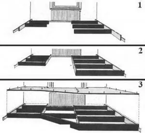 Podium a lakásban kezével Podium a lakásban kezével