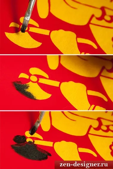 Kiírja a T-shirt kezüket