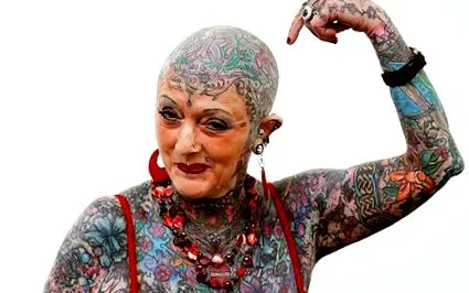 žena najtetovanejšia