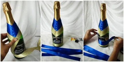 Hogyan lehet díszíteni egy esküvői pezsgős