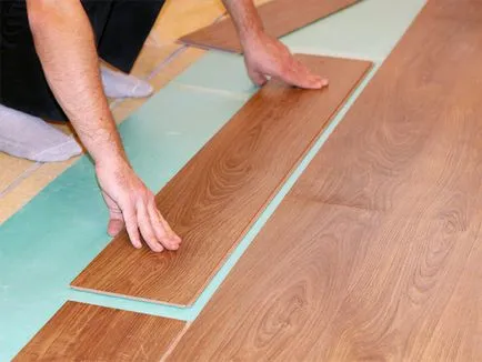 Hogyan feküdt laminált parketta