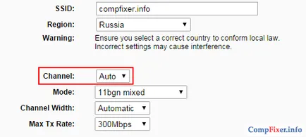 Hogyan válasszuk ki a csatornát wifi