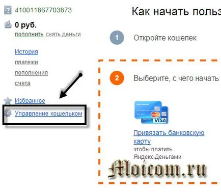 Hogyan készítsünk Yandex pénzt