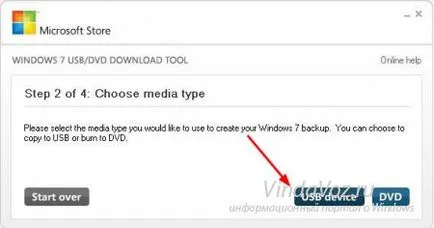 Hogyan fel egy képet a Windows egy USB flash drive