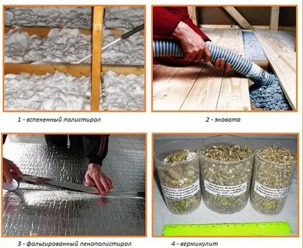 Hogyan szigeteljük az emeleten egy családi ház