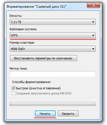 Hogyan fel egy képet a Windows egy USB flash drive