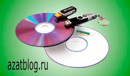 Hogyan másolni egy lemezre egy USB flash meghajtó