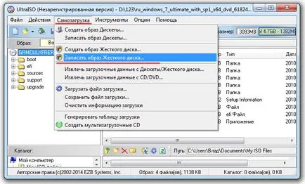 Hogyan fel egy képet a Windows egy USB flash drive