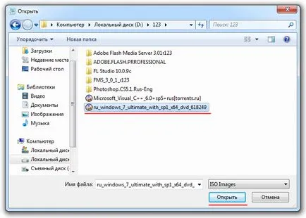 Hogyan fel egy képet a Windows egy USB flash drive