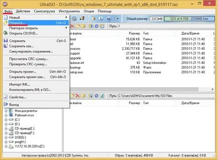 Hogyan fel egy képet a Windows egy USB flash drive