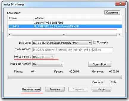 Hogyan fel egy képet a Windows egy USB flash drive