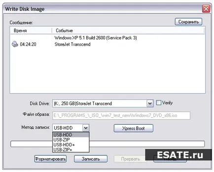 Hogyan fel egy képet a Windows egy USB flash drive