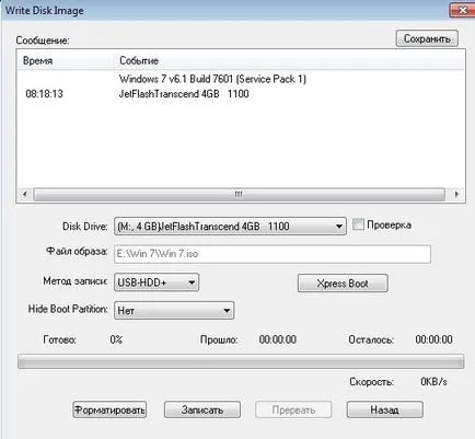 Hogyan fel egy képet a Windows egy USB flash drive