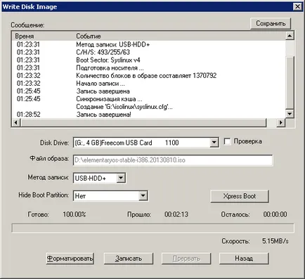 Hogyan fel egy képet a Windows egy USB flash drive