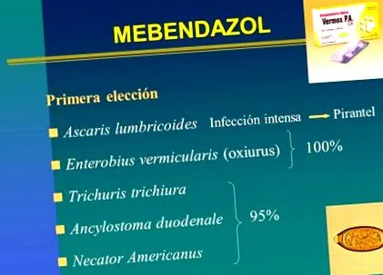 mebendazol kezelés
