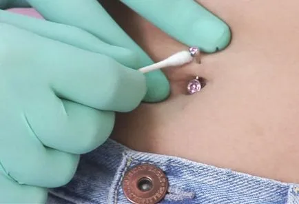 Hogyan lehet gyógyítani a köldök piercing