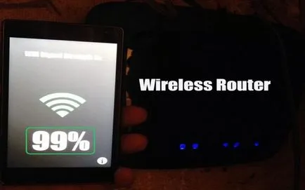 Meg kell erősíteni a wifi jel kezével Meg kell erősíteni a wifi jel kezével