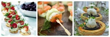 33 Canape receptek nyárson recept fényképpel (recept) 33 Canape receptek nyárson recept egy fotó