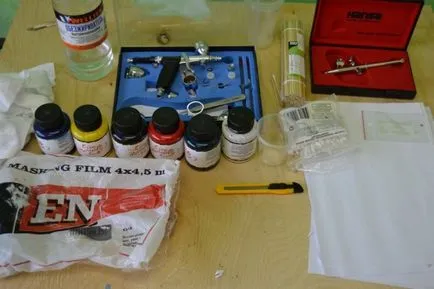 Airbrush egy autó a kezével, videó útmutatók kezdőknek