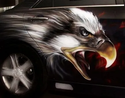 Airbrush egy autó a kezével, videó útmutatók kezdőknek