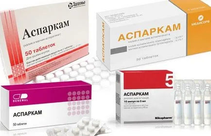 Asparkam használati utasítást, hogyan kell bevenni