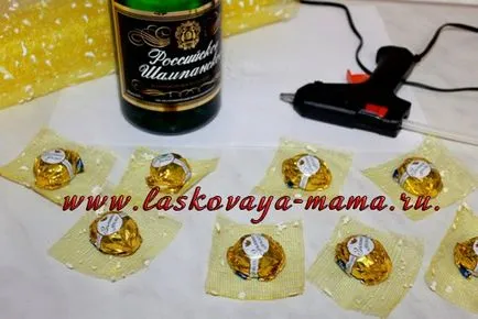 Ananász csokoládé és pezsgő