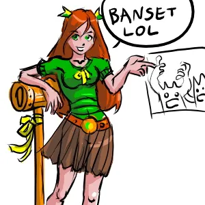 Banhammerom, Netlore iichan, banhammer tiltás, banhammerom, booru, moderáció