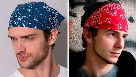 Bandanna fején, hogyan kell kötni, és viselni a női és férfi öltöző