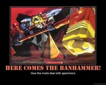 Banhammerom, Netlore iichan, banhammer tiltás, banhammerom, booru, moderáció